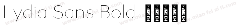 Lydia Sans Bold字体转换